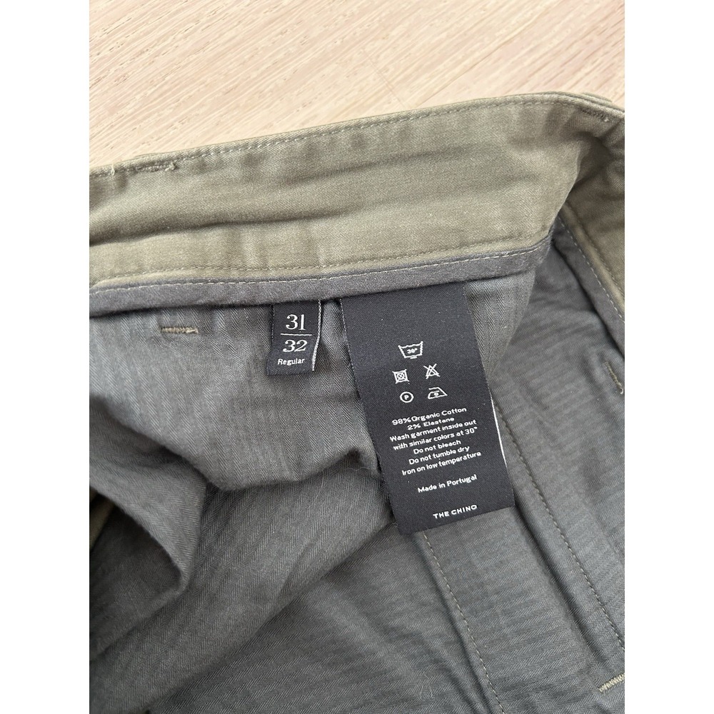 ASKET The Chino Pants Sz 31 Cotton Stretch Made in Portugal Slim - Picture 3 of 5